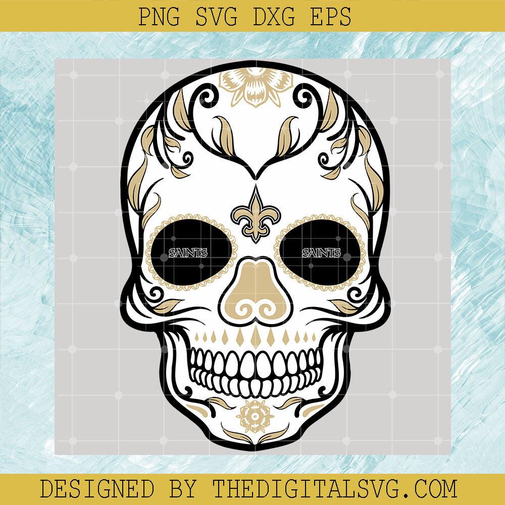 New Orleans Saints Skull SVG, Saints NFL Skull SVG, Hockey Team SVG - TheDigitalSVG