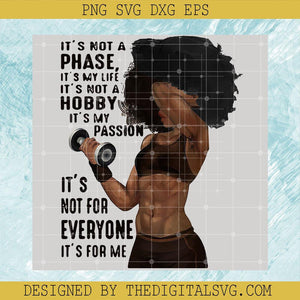 It's My Passion PNG, Gym Black Girl PNG, Love Fitness PNG, Perfect Body PNG - TheDigitalSVG