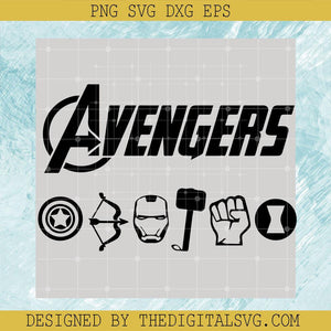 Avengers SVG, Superhero Avengers SVG, Marvel Movie SVG - TheDigitalSVG