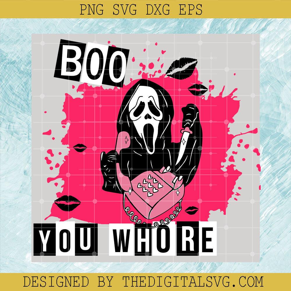 Boo You Whore SVG, Ghost Halloween SVG, Mean Girls Ghost Face SVG - TheDigitalSVG