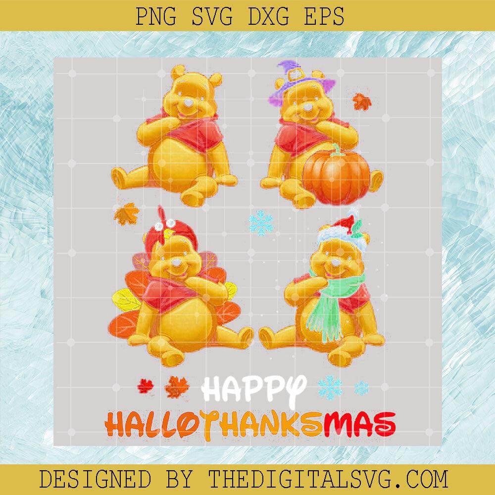 Pooh Happy HalloThankSmas PNG, Pooh Fall Autism Fall PNG, Disney Thankgiving PNG - TheDigitalSVG