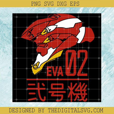 Evangelion Unit 02 Svg, Evangelion Svg, Anime Cartoon Svg - TheDigitalSVG