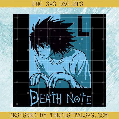 L Lawliet Svg , Death Note Svg, Anime Cartoon Svg - TheDigitalSVG