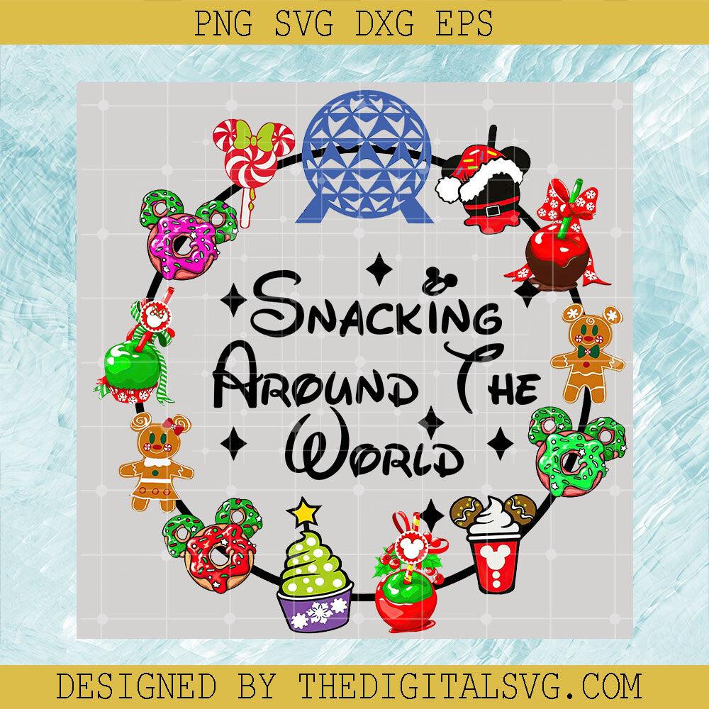 Christmas Snacking Around The World, Drink and Food Christmas PNG, Epcot Disney Merry Christmas PNG - TheDigitalSVG