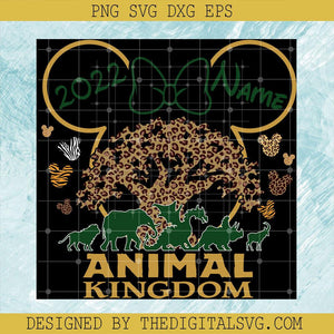 Disney Animal Kingdom 2022 SVG, Custom Name SVG, Minnie Mouse Kingdom SVG, Animal Kingdom SVG - TheDigitalSVG