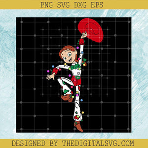Disney Jessie Christmas Lights SVG, Christmas Toy Story SVG, Jessie Xmas Holiday SVG - TheDigitalSVG