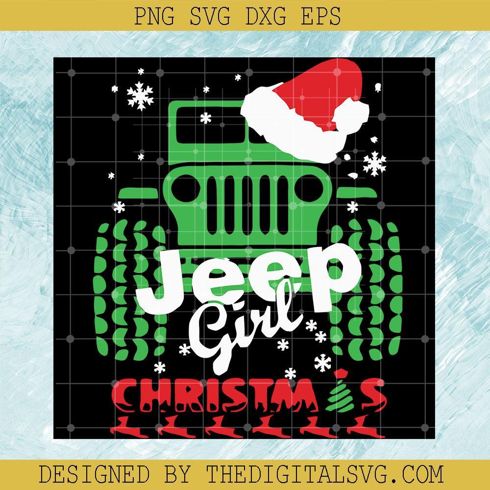 Jeep Girl Christmas Svg, Jeep Girl Christmas Svg, Merry Christmas Svg - TheDigitalSVG