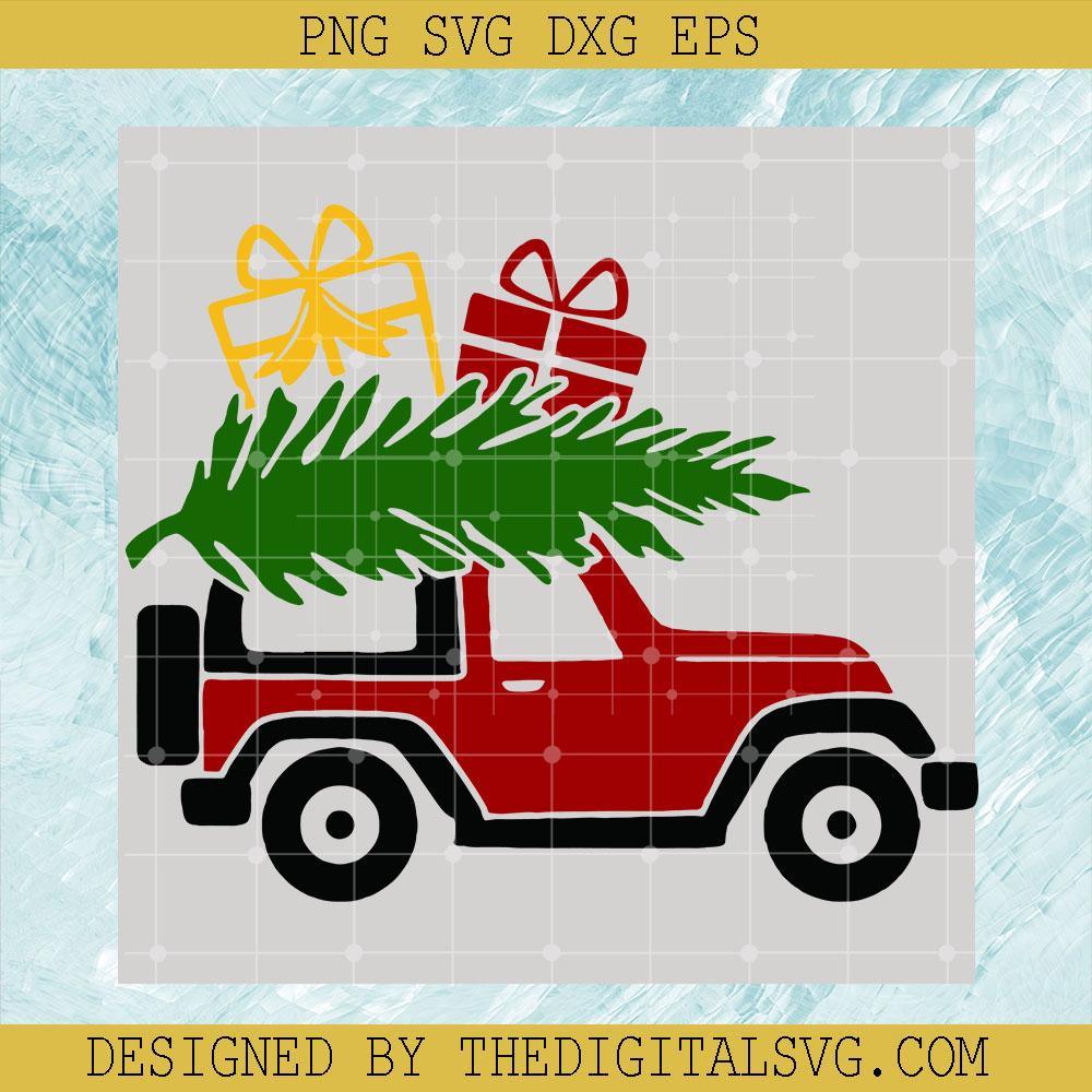 Merry Christmas Truck Svg, Merry Christmas Gift Svg, Truck Svg - TheDigitalSVG