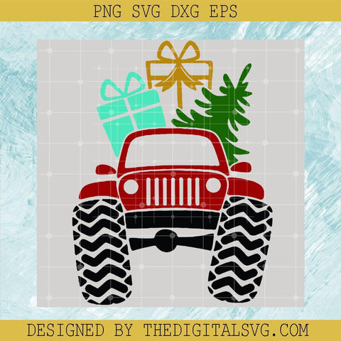 Christmas Tree Svg, Christmas Truck Svg, Merry Christmas Svg - TheDigitalSVG