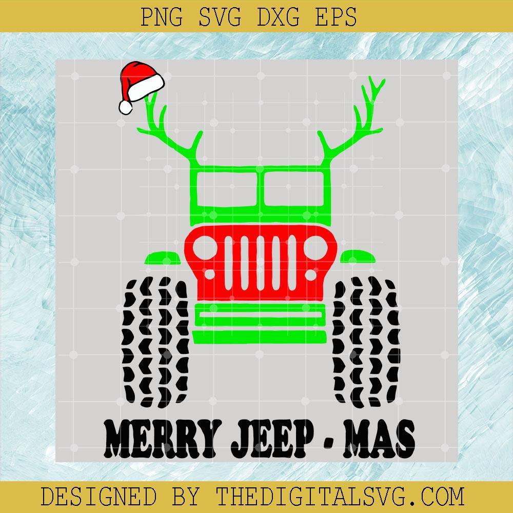 Merry Jeep Mas Svg, Merry Christmas Jeep Svg, Jeep Svg - TheDigitalSVG