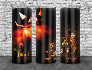 Halloween Town Tumbler Wrap PNG, Mickey Halloween 20oz Skinny Tumbler Design, Sublimation Designs PNG File - TheDigitalSVG