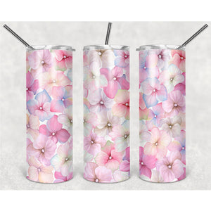 #Pink Cherry Blossom Pattern PNG, 20oz Skinny Tumbler Design, Sublimation Designs PNG File - TheDigitalSVG