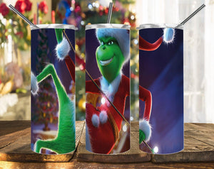 Christmas Tumbler Design,Grinch Tumbler Wrap, Christmas Tumbler Png 48