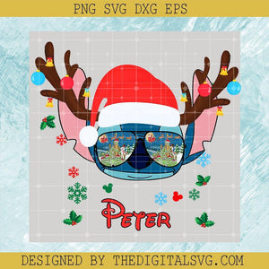 Stitch Petter merry Christmas Svg, Disney Svg, Merry Christmas Svg, Stitch Petter Svg - TheDigitalSVG