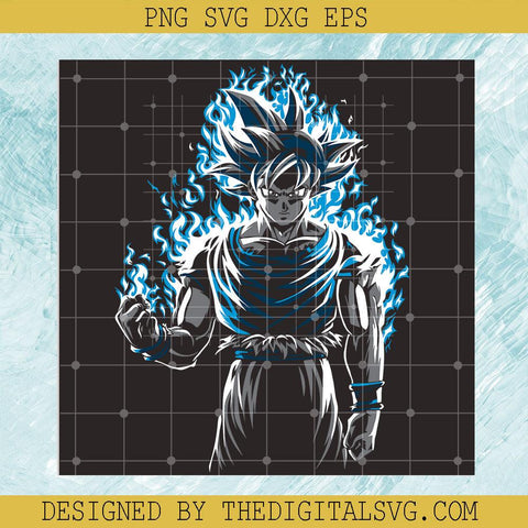 #Goku Super Saiyan Ultra Instinct SVG, Dragon Ball Super SVG, Son Goku SVG - TheDigitalSVG