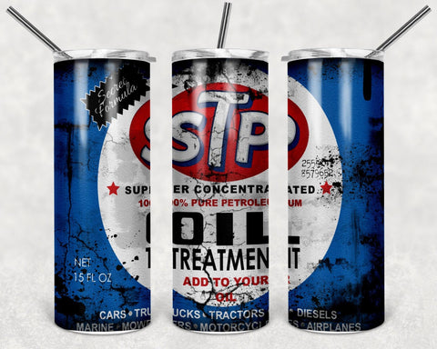 STP Motor Oil Logo PNG, 20oz Skinny Tumbler Design, Sublimation Designs PNG File - TheDigitalSVG