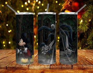Mickey Mouse Nightmare Before Christmas PNG, 20oz Skinny Tumbler Design, Sublimation Designs PNG File - TheDigitalSVG