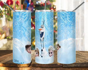 Olaf Snowman Frozen PNG, 20oz Skinny Tumbler Design, Sublimation Designs PNG File - TheDigitalSVG