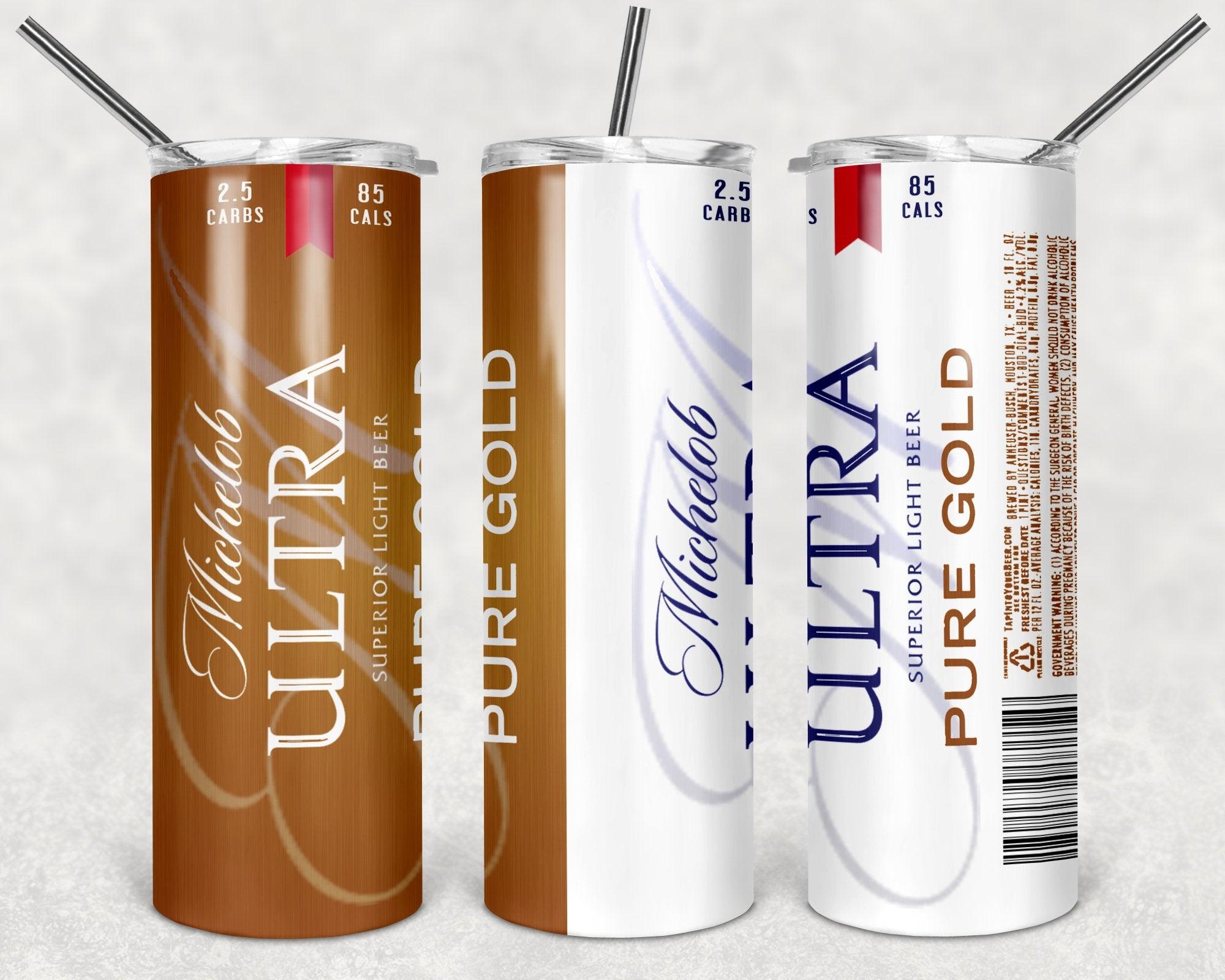 Michelob Ultra Pure Good Drink Brand PNG, 20oz Skinny Tumbler Design, Sublimation Designs PNG File - TheDigitalSVG