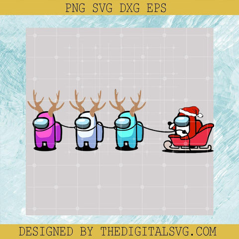 Among Us Christmas Svg, Among Us Reindeer Svg, Christmas Svg, Among Us Svg - TheDigitalSVG