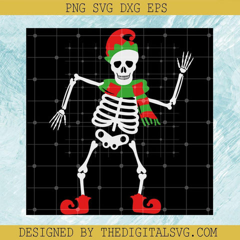 Skeleton Merry Christmas Svg, Merry Christmas Svg, Skeleton Svg - TheDigitalSVG