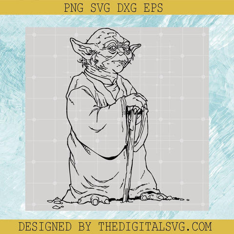Old Yoda Svg, Star Wars Disney Svg, Disney Svg - TheDigitalSVG