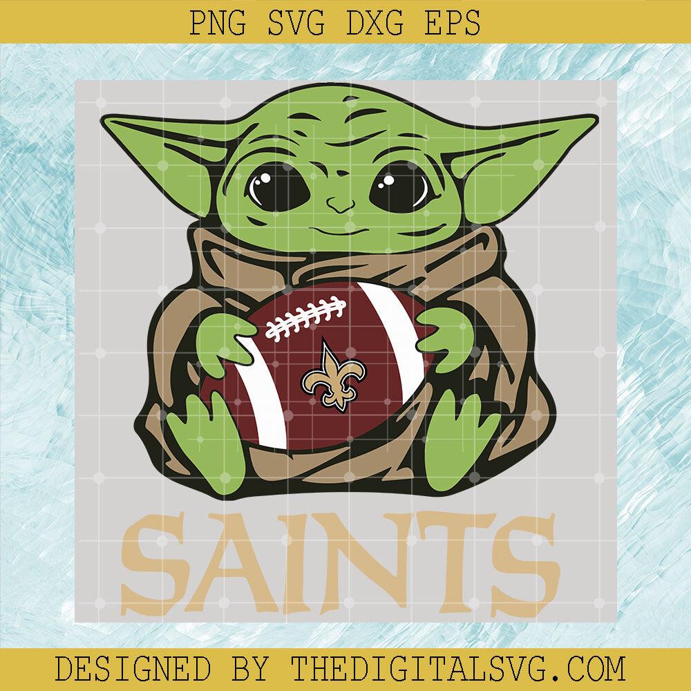 Saints Svg, Baby Yoda Svg, Yoda Star Wars Svg - TheDigitalSVG