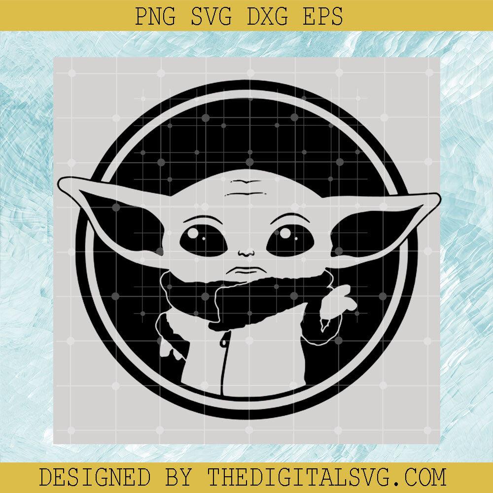 Baby Yoda Is In A Cilcle Svg, Baby Yoda Svg, Star Wars Disney Svg - TheDigitalSVG