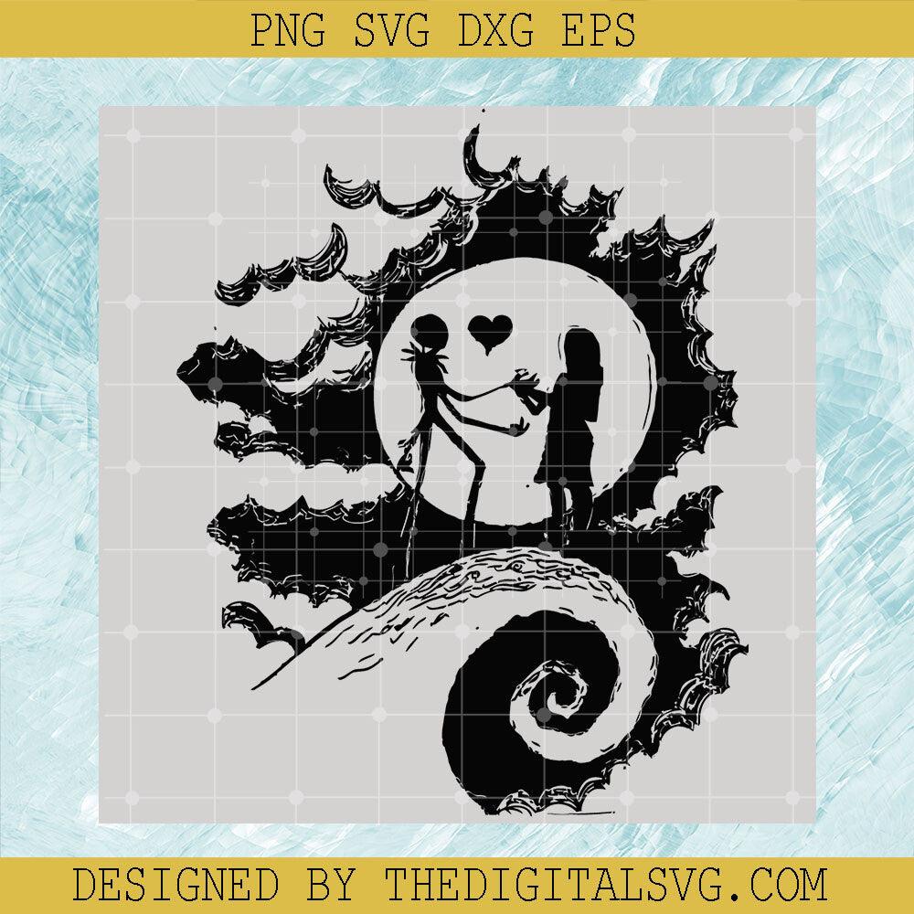 Jack And Sally Lover Svg, Nightmare Svg, Halloween Svg, The Scenery Is So Romantic Svg - TheDigitalSVG
