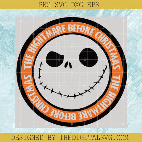 Halloween Svg, The Nightmare Before Christmas Svg, Orange Logo The Nightmare Before Christmas Svg - TheDigitalSVG