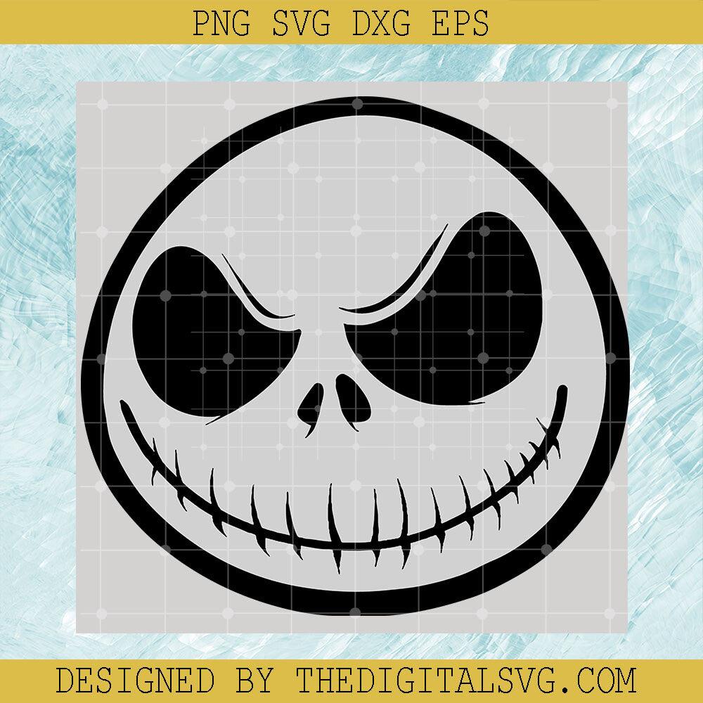 Jack Skellington Head Svg, Nightmare Svg, Halloween Svg, The Nightmare Before Christmas Svg - TheDigitalSVG