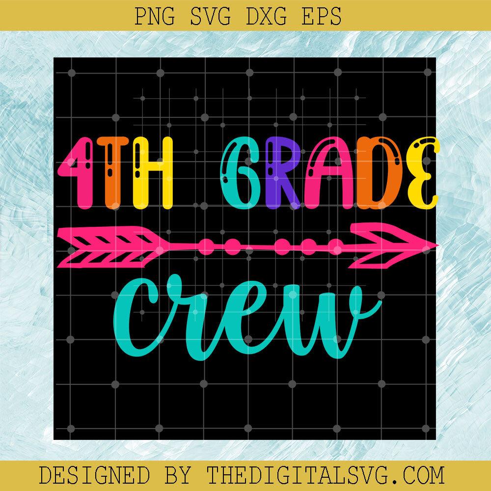 4Th Grade Crew Svg, Back To School Svg, Pink Darts Svg - TheDigitalSVG