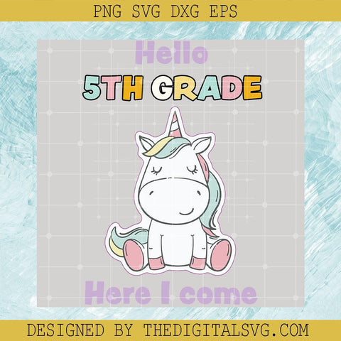 Hello 5Th Grade Here I Come Svg, Horse Sleep Svg, Back To School Svg - TheDigitalSVG