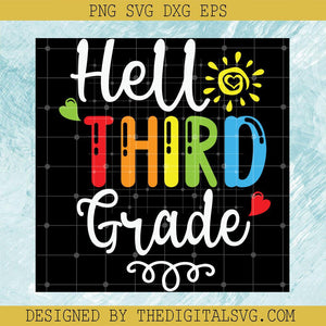 Hello Third Grade Svg, Sunshine Svg, Back To School Svg - TheDigitalSVG