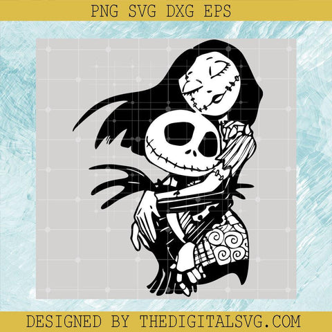 Jack Skellington And Sally Love Svg, Halloween Svg, Nightmare Svg - TheDigitalSVG