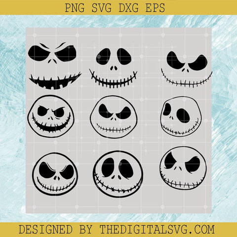 The Nightmare Before Christmas Svg, Halloween Svg, Jack Skellington Svg - TheDigitalSVG