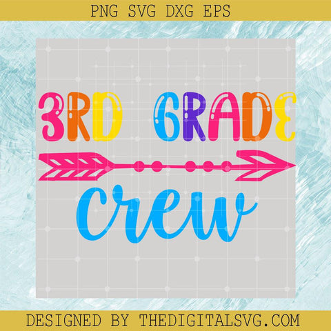 3Rd Grade Dart Crew Svg, Pink Dart Svg, Back To School Svg - TheDigitalSVG