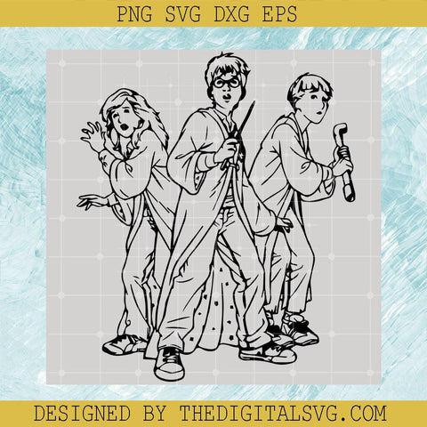 Harry Potter Svg, Hogwarts Svg, Harry And Friends Svg - TheDigitalSVG