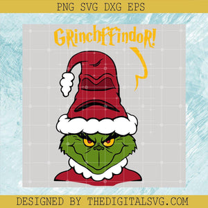 Grinch Merry Christmas Svg, Grinchffindor Svg, Harry Potter Svg - TheDigitalSVG