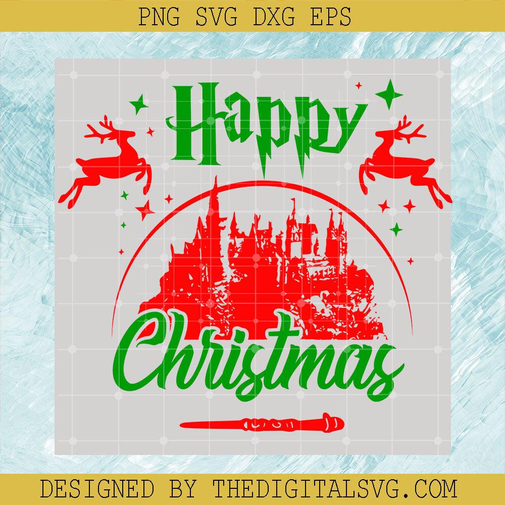 Happy Christmas Svg, Hogwarts Christmas Svg, Harry Potter Svg - TheDigitalSVG