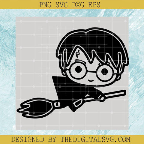 So Cute Harry Potter Svg, Harry Potter Svg, Broomstick Svg - TheDigitalSVG