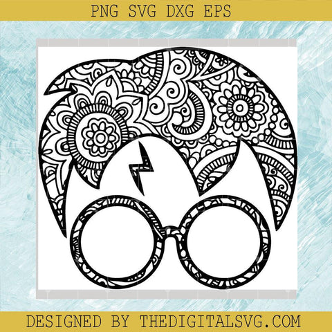 Harry Potter Svg, Harry Potter's Pattern Head Svg, Pattern Svg - TheDigitalSVG