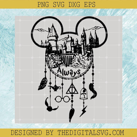 Mickey Mouse Svg, Harry Potter Svg, Hogwarts Is Disney Harry Potter Svg - TheDigitalSVG