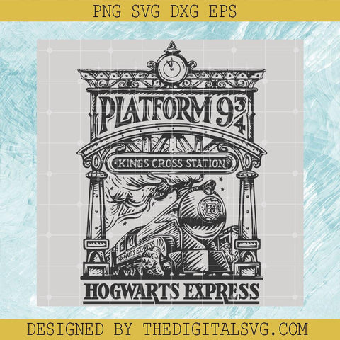 Platform 9 3/4 Kings Cross Station Hogwarts Express Svg, Kings Cross Station Svg, Harry Potter Svg - TheDigitalSVG