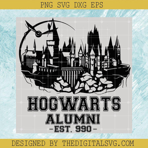 Hogwarts Alumni Est 990 Svg, Harry Potter Svg, Hogwarts Svg - TheDigitalSVG