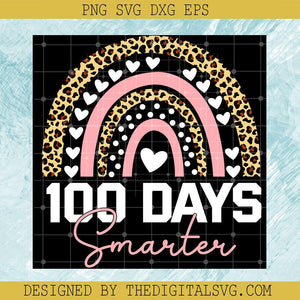 100 Days Smarter Svg, Rainbow Svg, 100 Days Raibow Svg - TheDigitalSVG