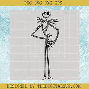 Halloween Svg, Ghost Svg, The Nightmore Before Christmas Svg, Gentle Jack Skellington Svg - TheDigitalSVG