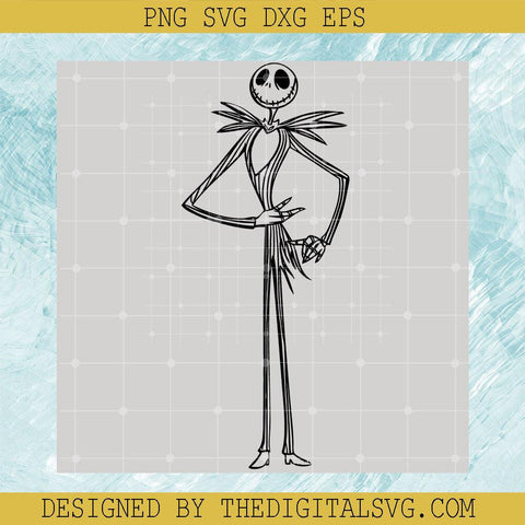 Halloween Svg, Ghost Svg, The Nightmore Before Christmas Svg, Gentle Jack Skellington Svg - TheDigitalSVG