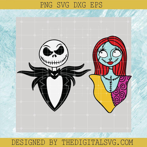 Jack Svg, Sally Svg, Nightmare Svg, Jack And Sally Love Svg - TheDigitalSVG