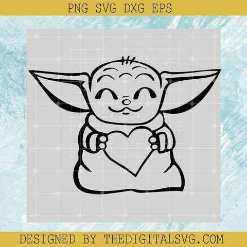 Baby Yoda So Cute Svg, Baby Yoda Svg, Disney Svg - TheDigitalSVG